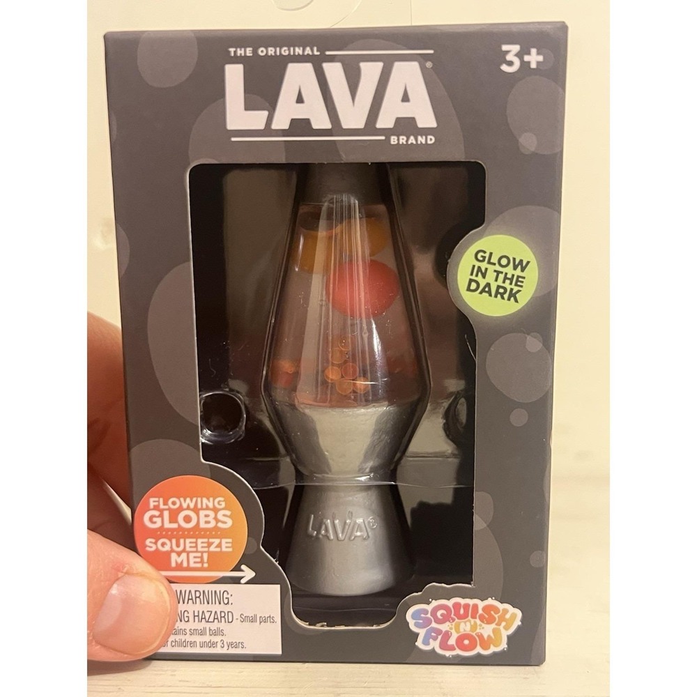 Schylling LAVA Squish N Flow NeeDoh LAVA Lamp Squishy Red  Glow-in-the-Dark NEW